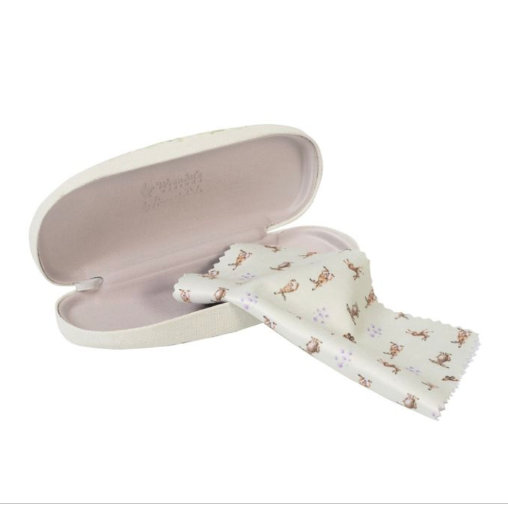 Wrendale Designs 'Spring Hares' Hare Glasses Case.