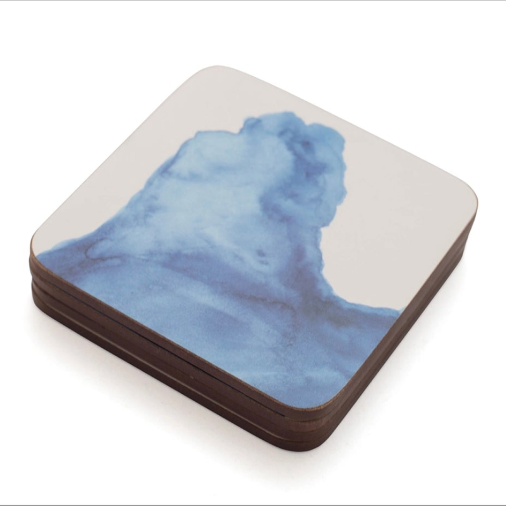 Rick Stein Coasters. Set of 4 Cork Coasters. Coves of Cornwall Collection