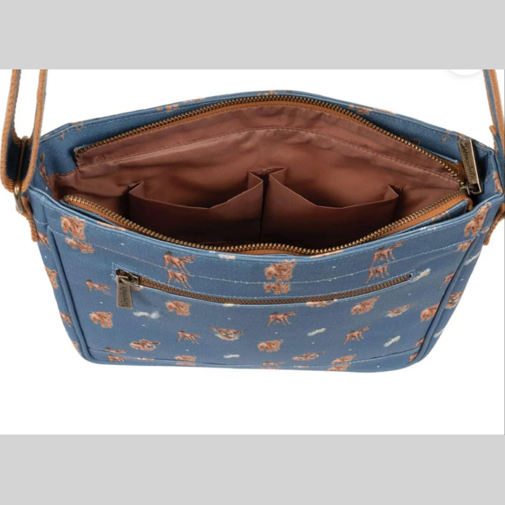 Wrendale Designs 'Farmyard Friends' Cow Cross Body Bag, Everyday Bag