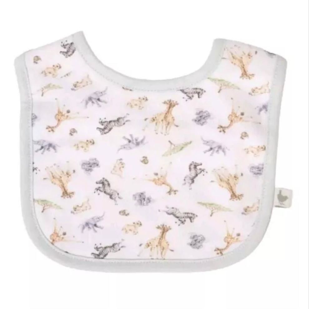 Wrendale Designs 'Little Savannah' African Animals Bib Gift Set. 2 Pack Of Bibs