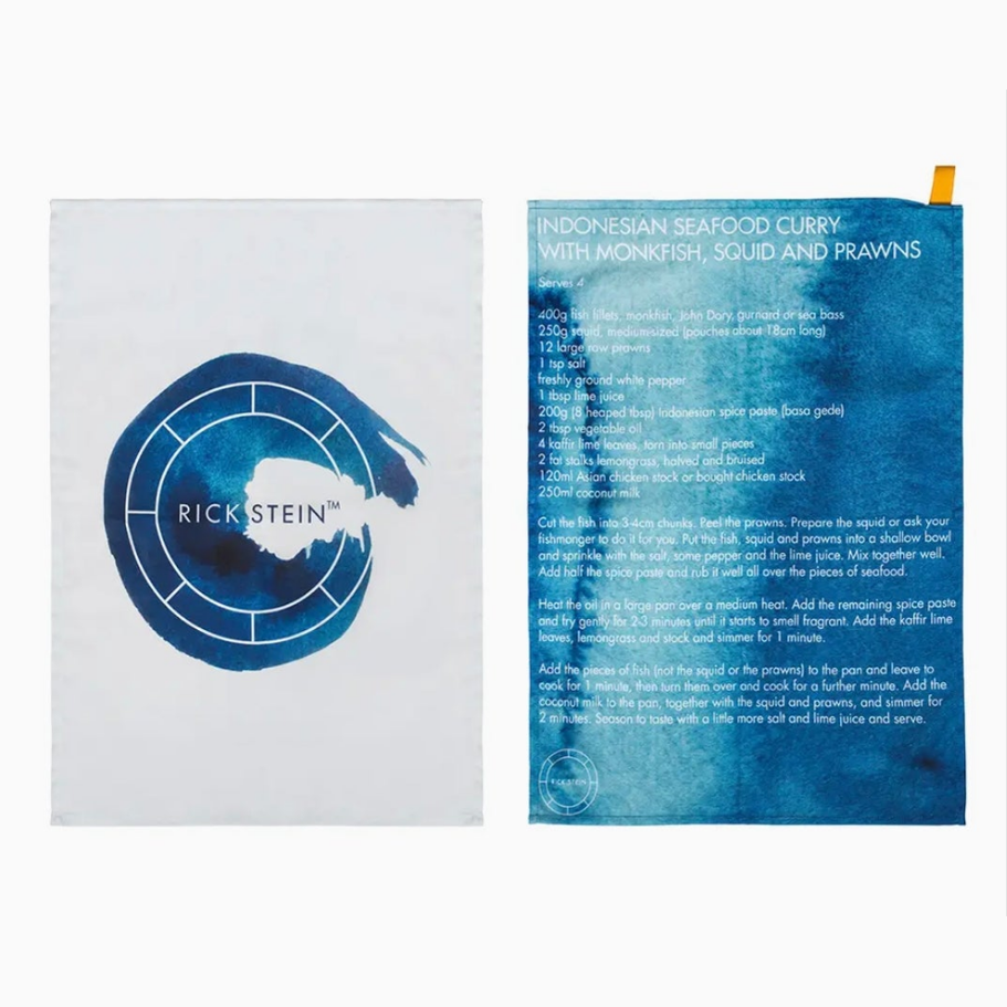 Rick Stein Tea Towel Recipe / Logo, Set of 2