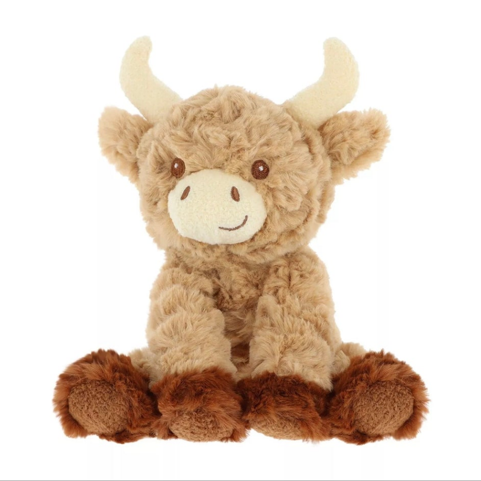 Keel Toys KeelEco Hamish Highland Cow Plush Soft Toy 15cm