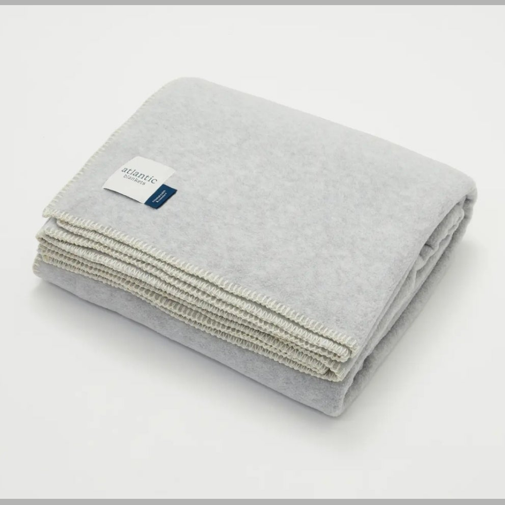 Atlantic Blankets light Grey Fleece Blanket