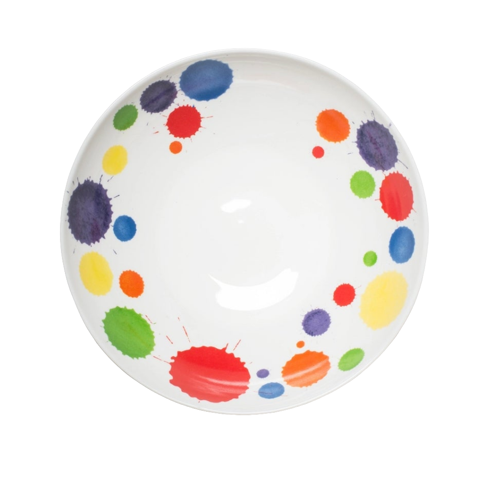 Prue Leith Inky Splats Supper Bowl in Bone China