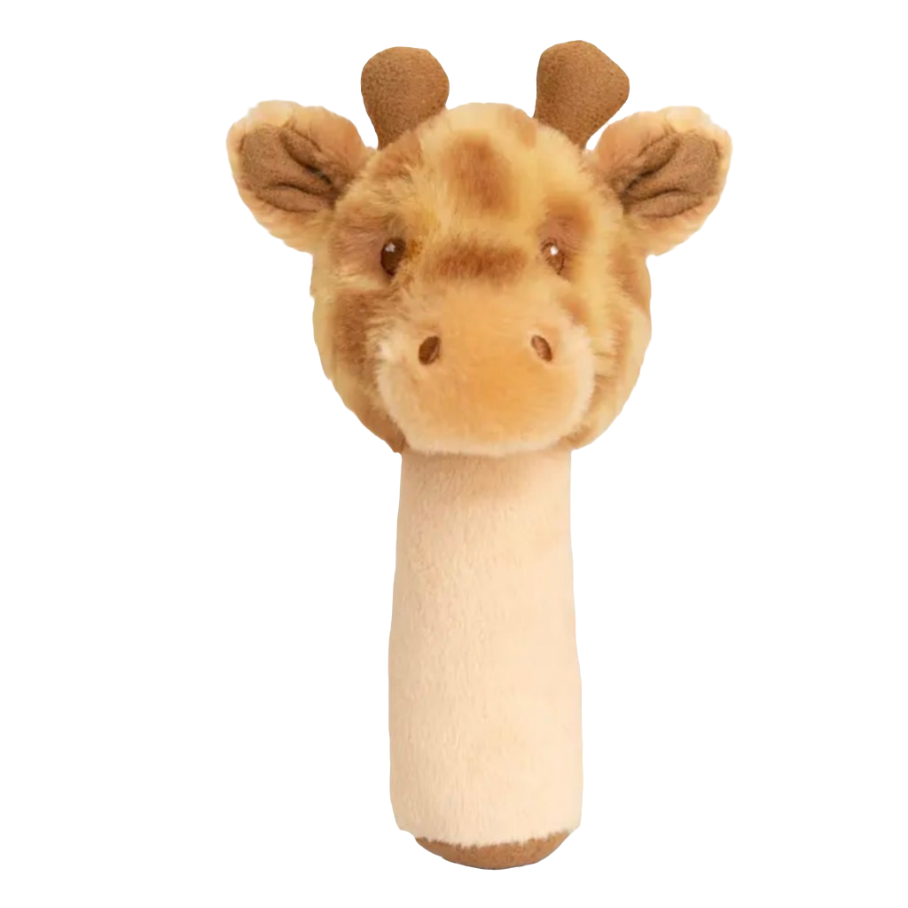 Keeleco Huggy Giraffe Stick Rattle. Keel Toys. 14cm
