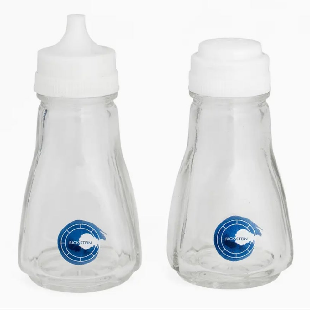 Rick Stein Salt & Pepper Shakers. Clear