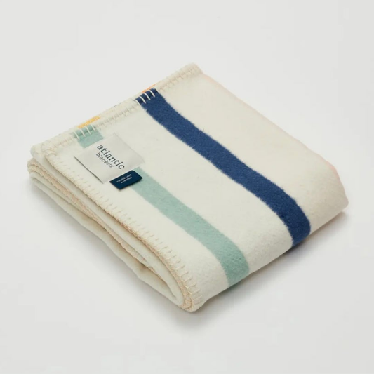 Atlantic Blankets Seakind Stripe Recycled Cotton Baby Blanket