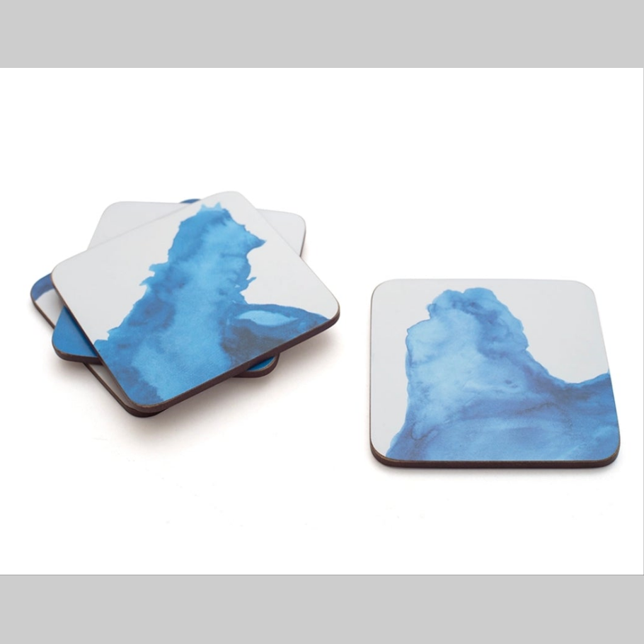 Rick Stein Coasters. Set of 4 Cork Coasters. Coves of Cornwall Collection