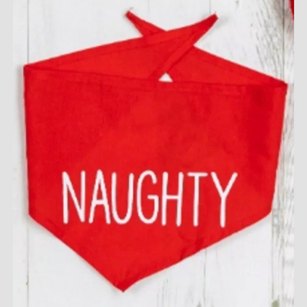 Fun 'Naughty' Dog Bandana, One Size