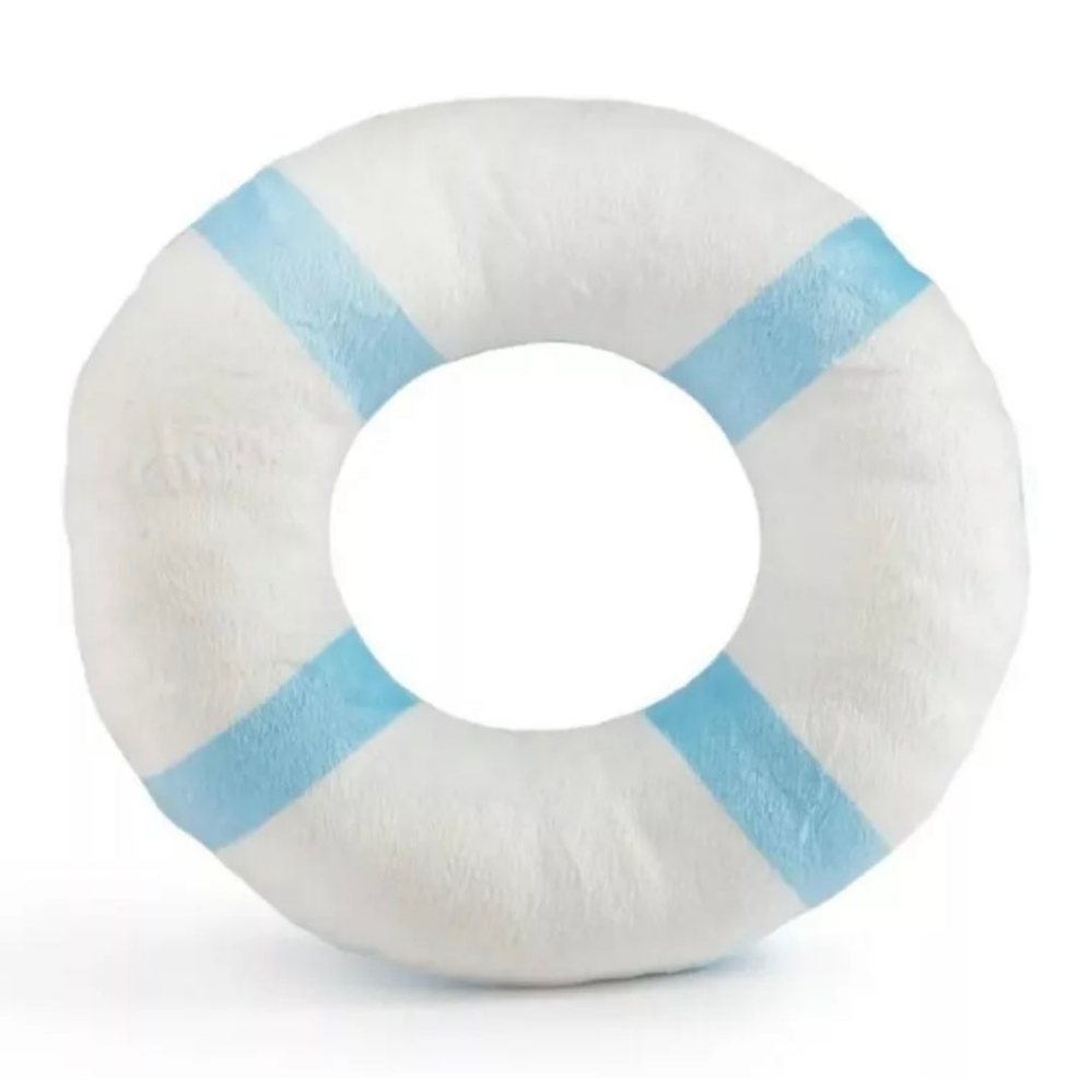 Fun Parody Dog Toy, Scout Life Preserver Round Plush Dog Toy
