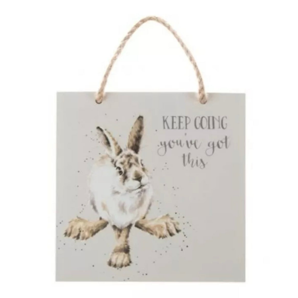 Wrendale Designs 'You've Got This' Hare Wooden Plaque Sign.
