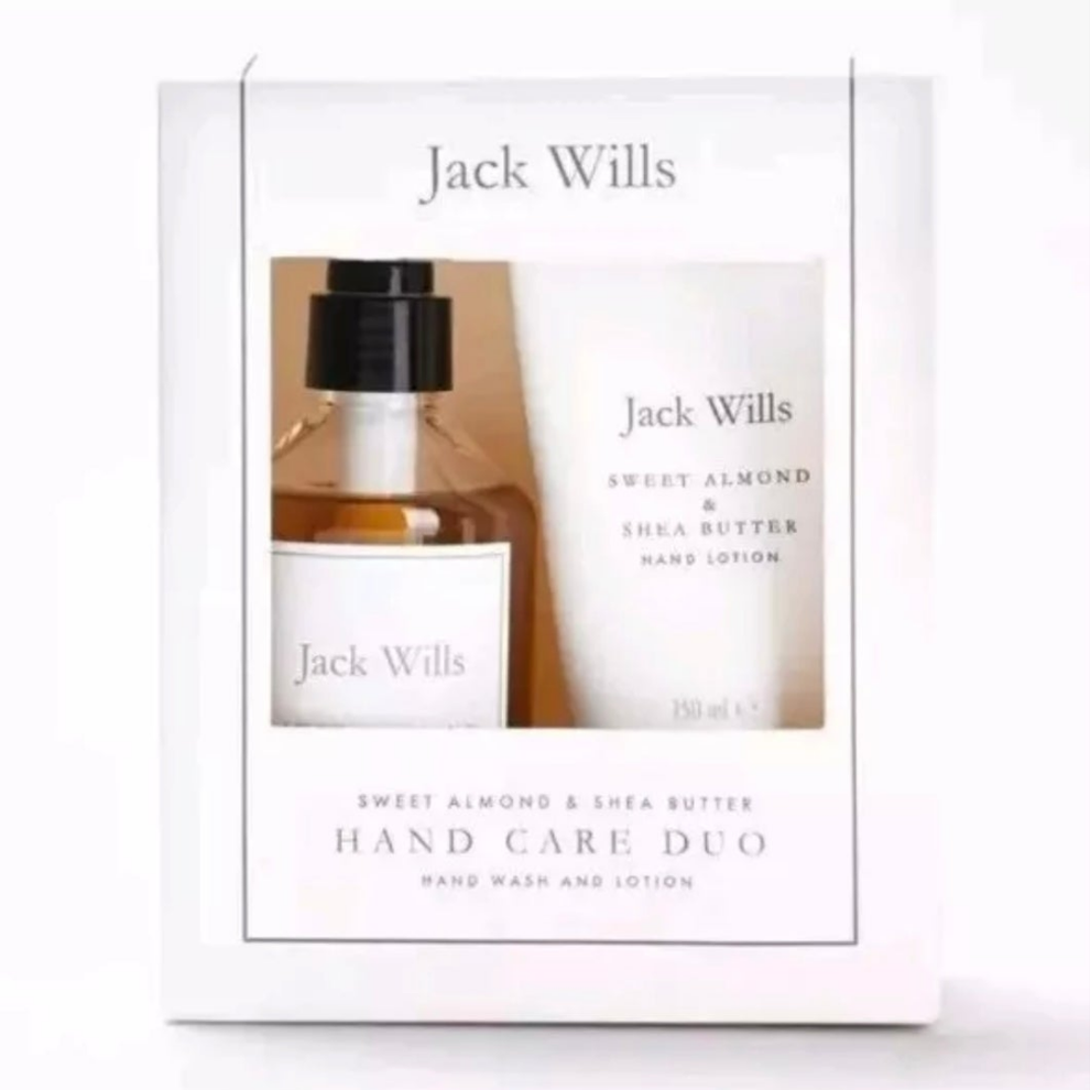 Jack Wills Hand Wash & Hand Lotion Duo Set. Sweet Almond / Shea Butter.
