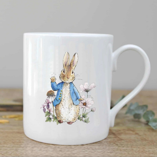Peter Rabbit Small Mug in a Gift Box. Fine China. By Toasted Crumpet