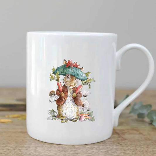 Benjamin Bunny Small Mug in a Gift Box. Fine China. By Toasted Crumpet
