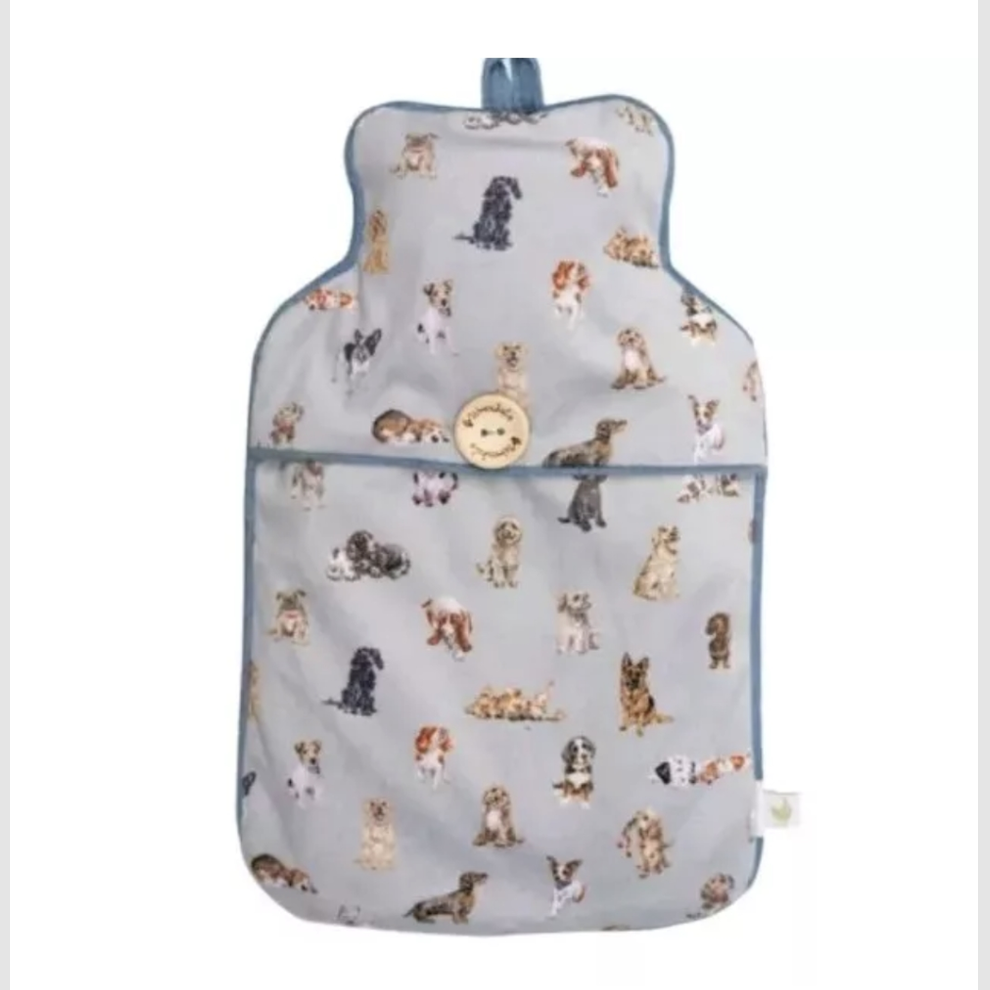 'A Dog's Life' Hot Water Bottle With Super Soft Cover.  Dog Design By Wrendale