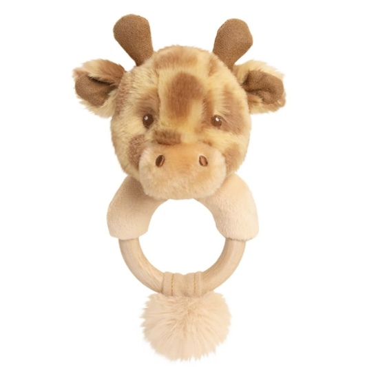 Keeleco Huggie Giraffe Ring Rattle. Keel Toys. 14cm
