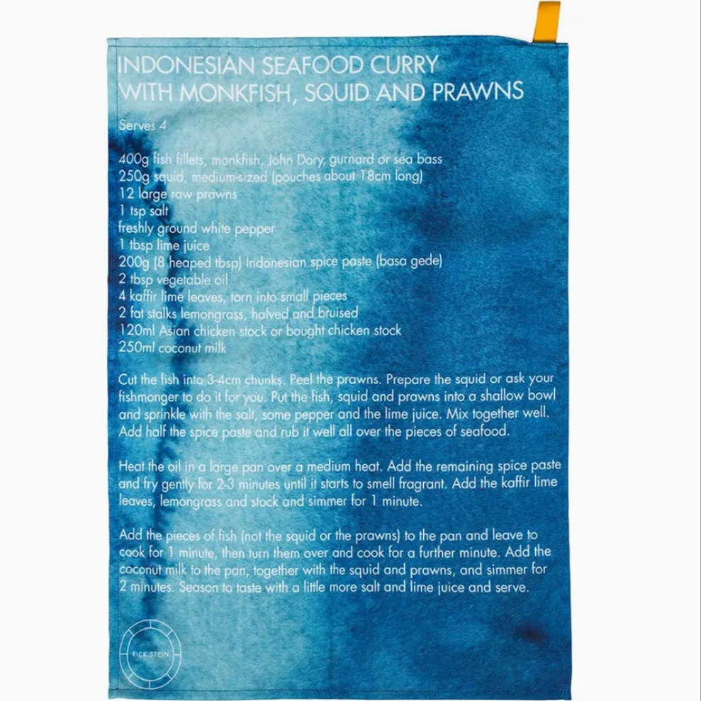 Rick Stein Tea Towel Recipe / Logo, Set of 2