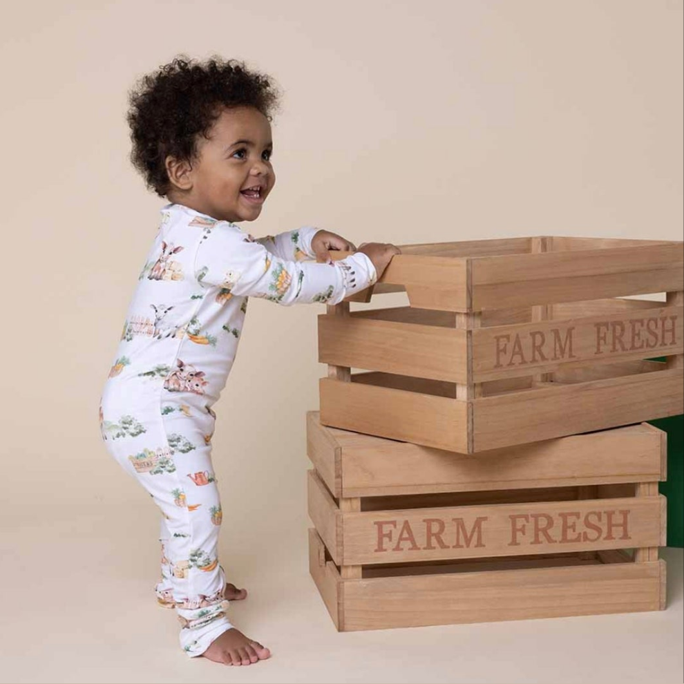 Snuggle Hunny Farm Organic Growsuit, 3 - 6 Months