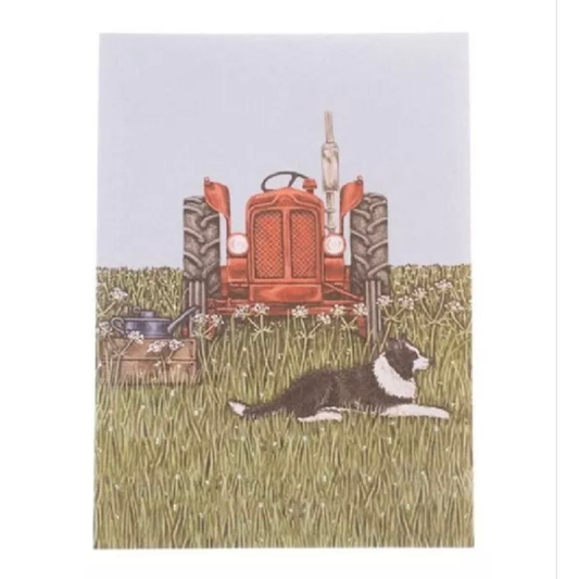 Sally Swannell A6 Notebook Pad. 'Tractor' Design Pad