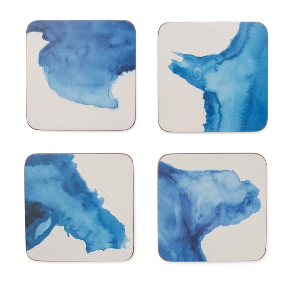 Rick Stein Coasters. Set of 4 Cork Coasters. Coves of Cornwall Collection