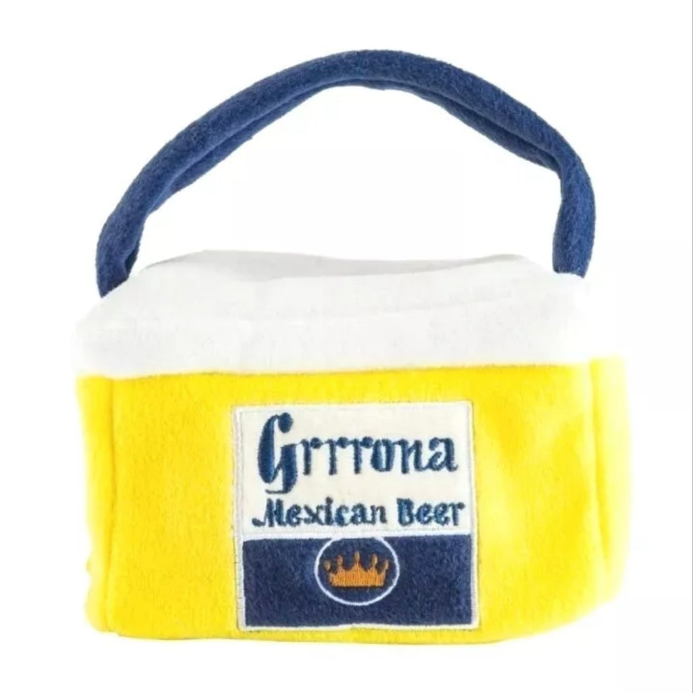 Fun Parody Dog Toy, Small Grrrona Cooler Interactive Toy, Activity House