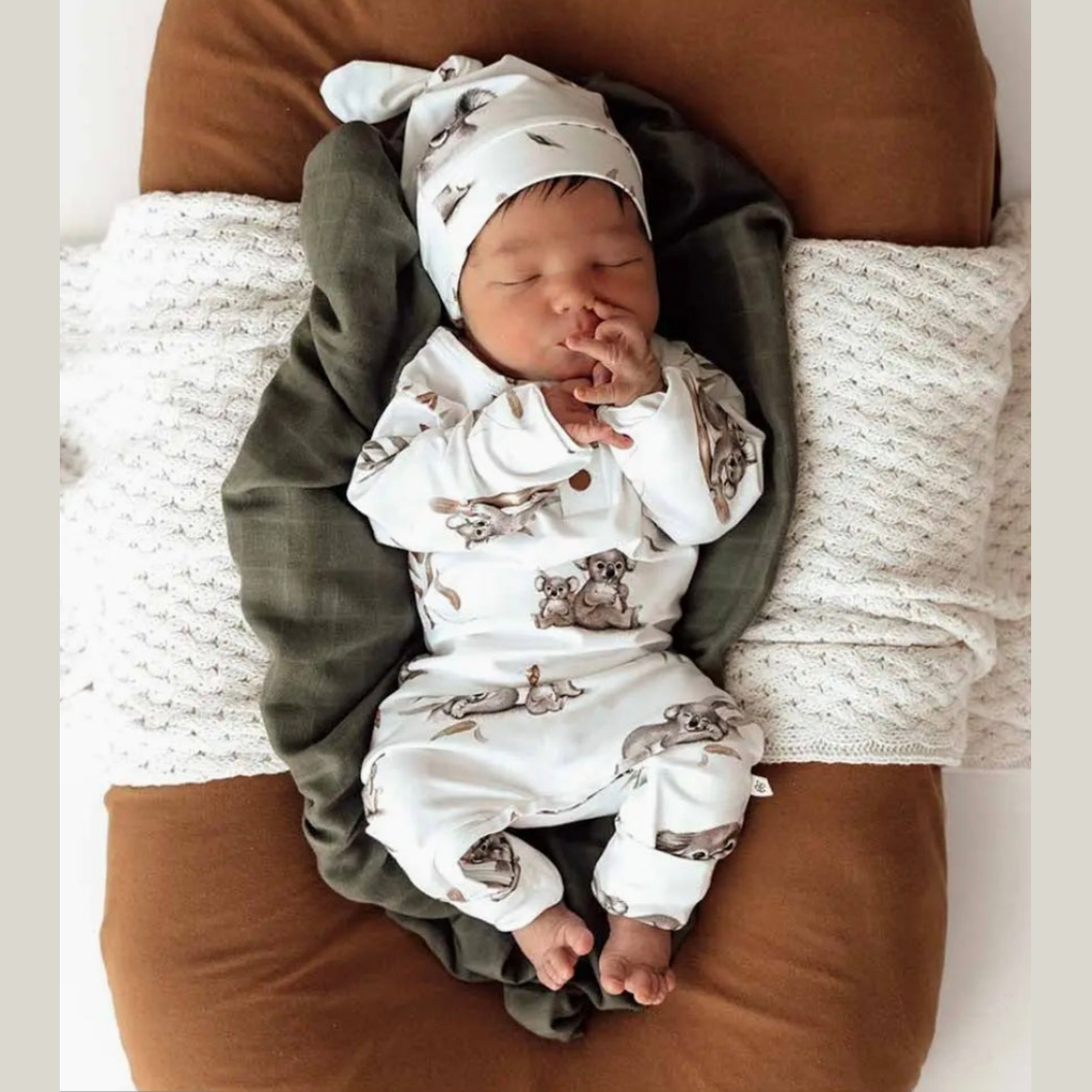 Snuggle Hunny Koala Organic Growsuit, 0-3 Months