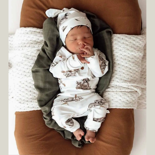 Snuggle Hunny Koala Organic Growsuit, 0-3 Months