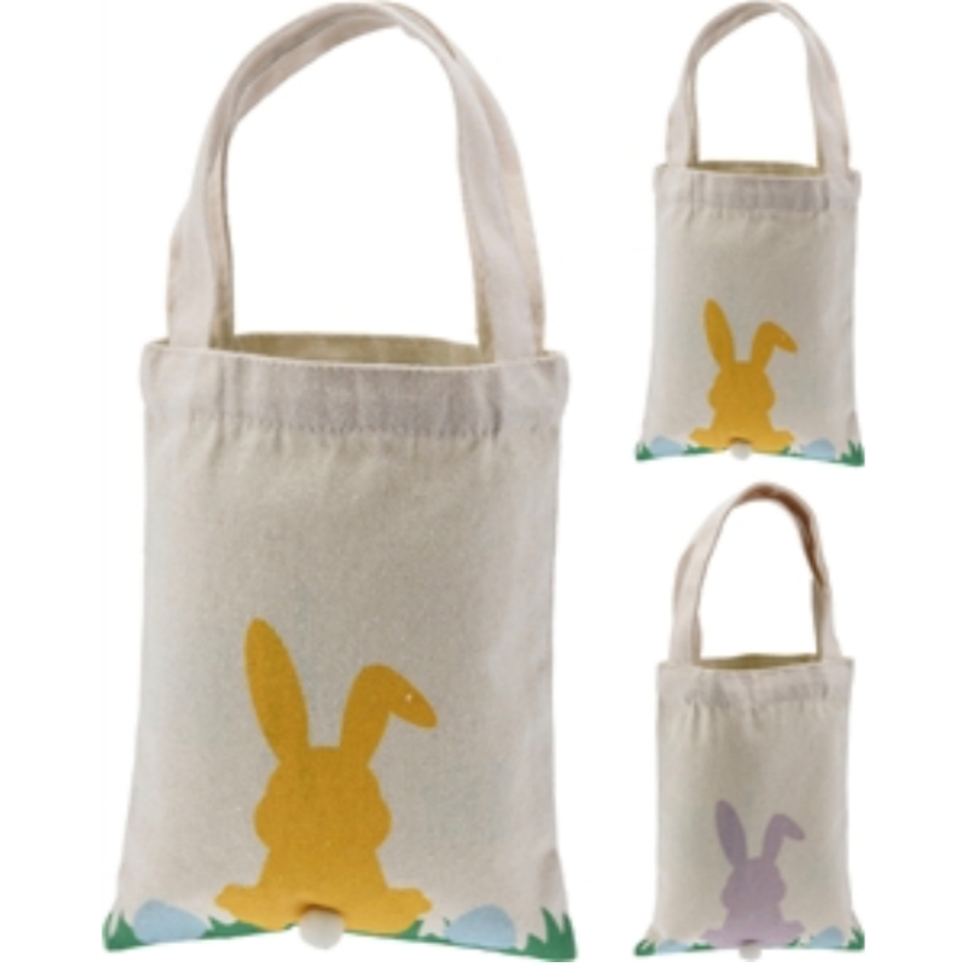 Easter Bunny Tote Bag. Small Tote Bag With Handles Great For Easter Eggs