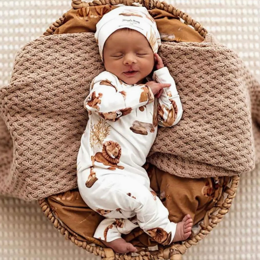 Snuggle Hunny Lion Organic Growsuit, 0 - 3 Months