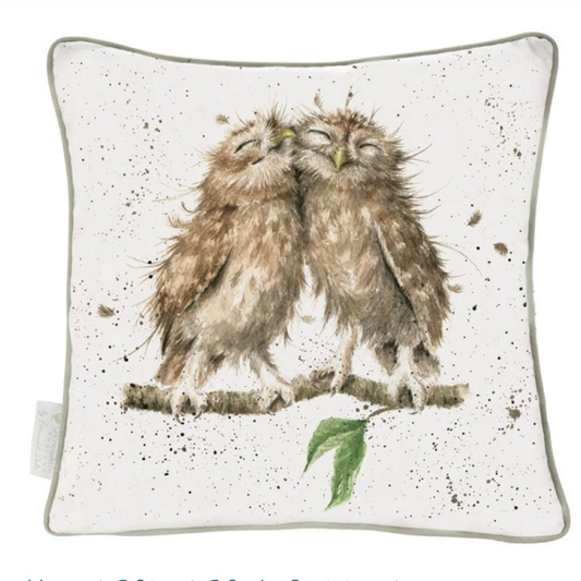 Wrendale Designs 'Birds of a Feather' Owl Design Large Cushion