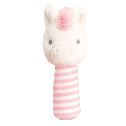Keeleco Twinkle Unicorn Stick Rattle. Keel Toys. 14cm