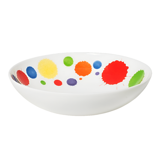 Prue Leith Inky Splats Supper Bowl in Bone China