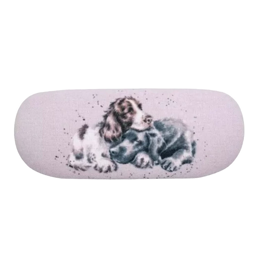 Wrendale Designs 'Growing Old Together' Dog Glasses Case. Spaniel & Labrador