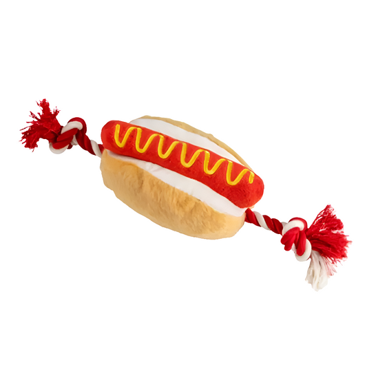 Fun Plush Dog Toy, Hot Dog Doggie Toy